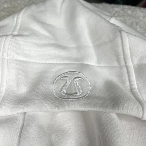Lululemon Scuba Full Zip Hoodie White Seawheeze NEW - Picture 10 of 14